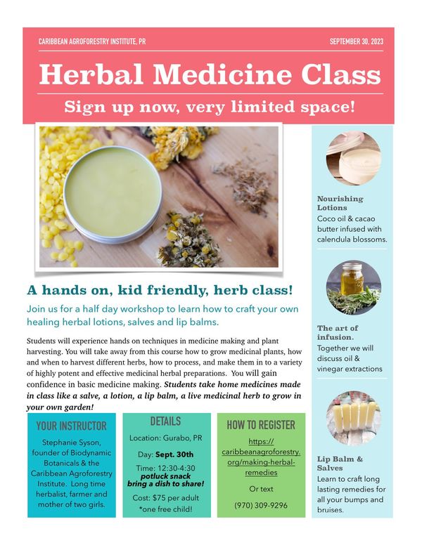 Herbal Medicine Class